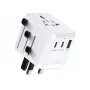SBS Universal kelioninis adapteris su 2x USB-C PD 20W ir 1x USB-A QC 18W, 35W bendra galia, baltas