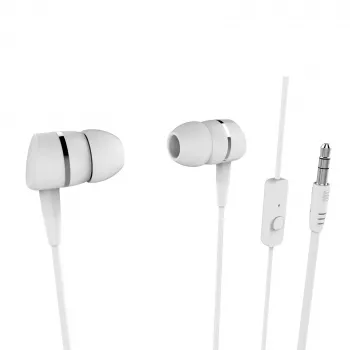 Vivanco Smartsound įkišamos ausinės su mikrofonu, baltos (VVEARSMARTW)