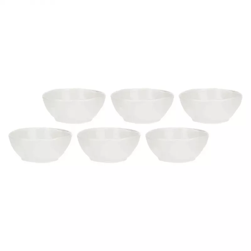 LA PORCELLANA BIANCA LUNIA 6 porcelianinių dubenėlių rinkinys, 12 cm, balti