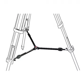 Manfrotto 537SPRB vidutinio lygio tripodo kojų skėstuvas, aliuminis, juodas
