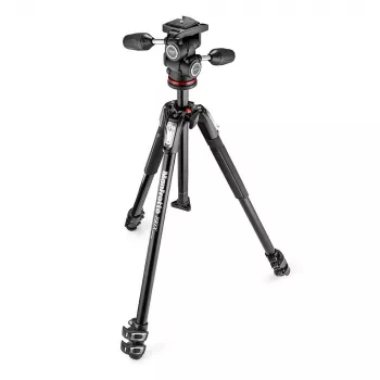 Manfrotto MK190X3-3W1 Aliumininis 3 sekcijų trikojis su 3 krypčių galvute