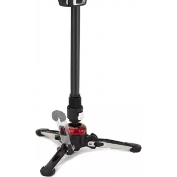 Manfrotto MVMXPROBASE skysčio monopodo pagrindas su FLUIDTECH 3D judesiu, skirtas XPRO monopodo atramoms, juodos spalvos