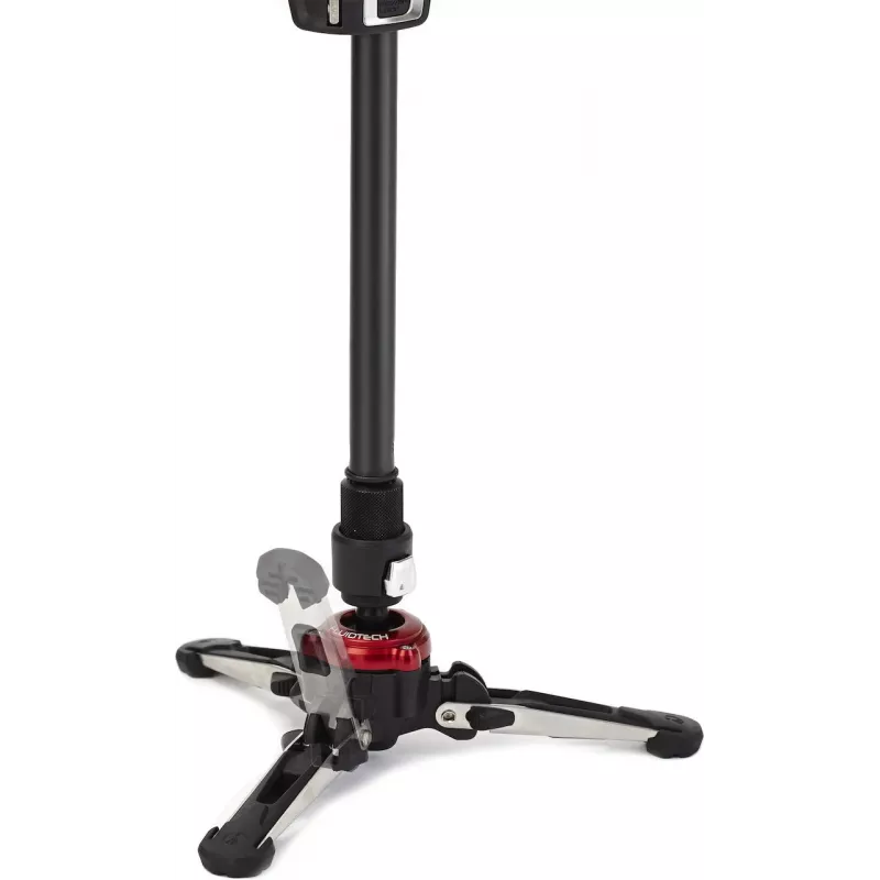 Manfrotto MVMXPROBASE skysčio monopodo pagrindas su FLUIDTECH 3D judesiu, skirtas XPRO monopodo atramoms, juodos spalvos