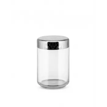 Alessi Dressed Glass Box 100cl MW21/100 – stiklinis indas maistui su baltu dangteliu