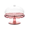 Guzzini Vanity pyragų stovas su gaubtu, mauve, 30 cm