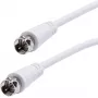 Vivanco SAT F laidas 5 m, baltas (VVSAT50MMW)