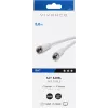 Vivanco SAT F laidas 5 m, baltas (VVSAT50MMW)