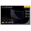 Vivanco VVTVANTMCIRCLE 28 dB stiprinimo patalpų DVB-T/T2 antena su LTE/4G/5G filtru, DAB/DAB+ palaikymu, juoda