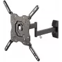Vivanco Full Motion TV sieninis laikiklis 32-55 colių ekranams iki 35 kg, VESA 400x400, pakreipiamas ir pasukamas, juodas