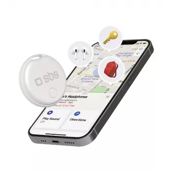 SBS Track My Circle Apple Find My suderinamas sekimo įrenginys - baltas