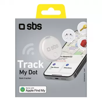 SBS Track My Circle Apple Find My suderinamas sekimo įrenginys - baltas
