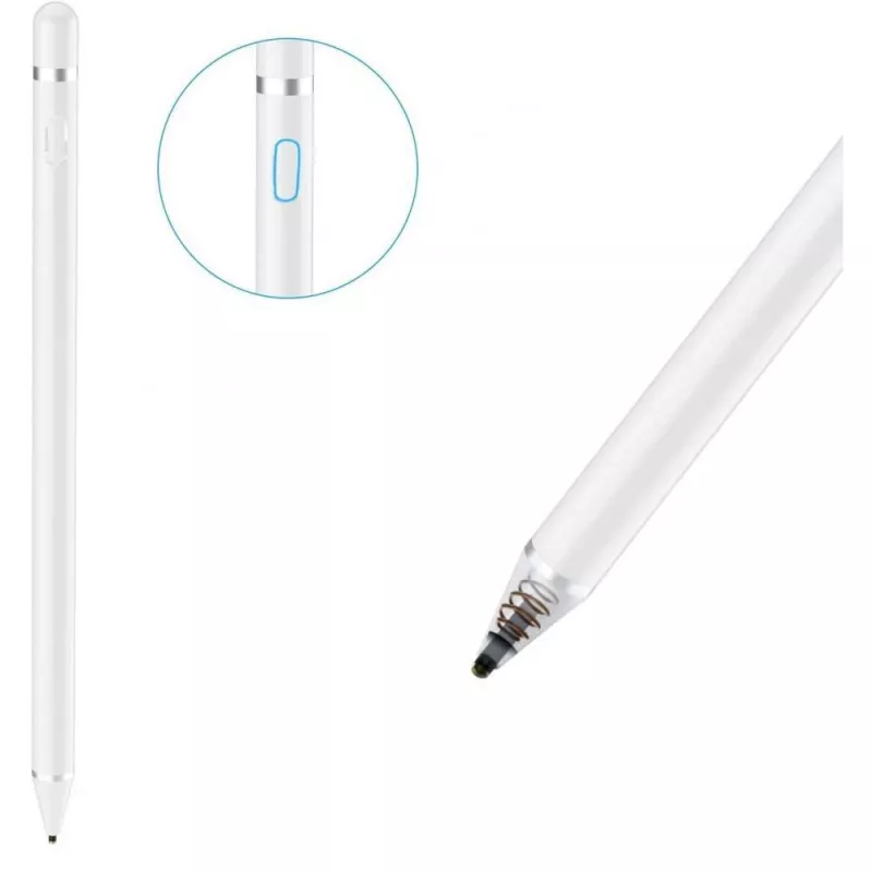 Tech-Protect Active Stylus Pen White - aktyvus rašiklis talpiniams ekranams, baltas
