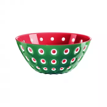 Guzzini Le Murrine Patiekimo dubuo 25 cm Smaragdo žalia/Balta/Raudona