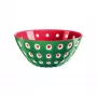 Guzzini Le Murrine Patiekimo dubuo 25 cm Smaragdo žalia/Balta/Raudona