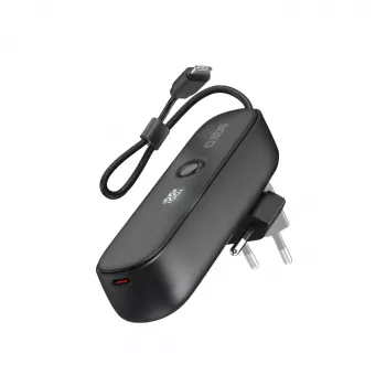SBS TETRBB5000PD20 5000 mAh 20W Power Delivery Power Bank juodos spalvos