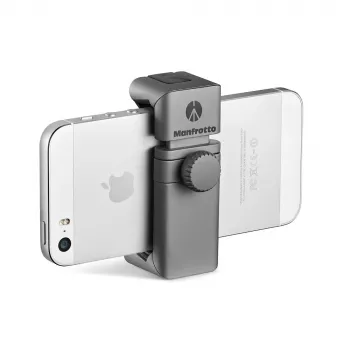 Manfrotto MTWISTGRIP universalus išmaniojo telefono laikiklis su Twist-Lock, aliuminis, juodas/pilkas