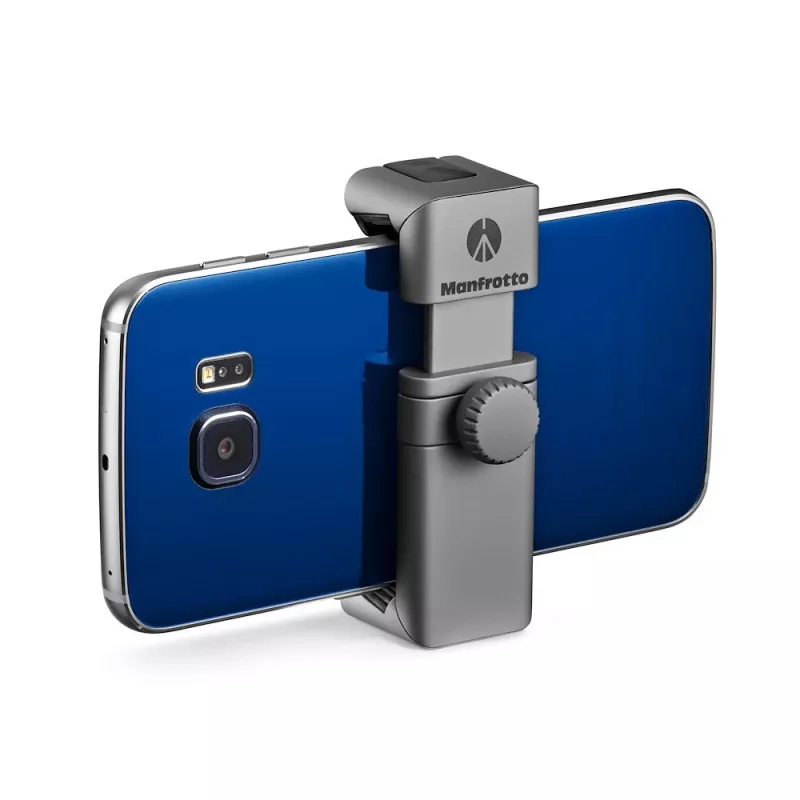Manfrotto MTWISTGRIP universalus išmaniojo telefono laikiklis su Twist-Lock, aliuminis, juodas/pilkas