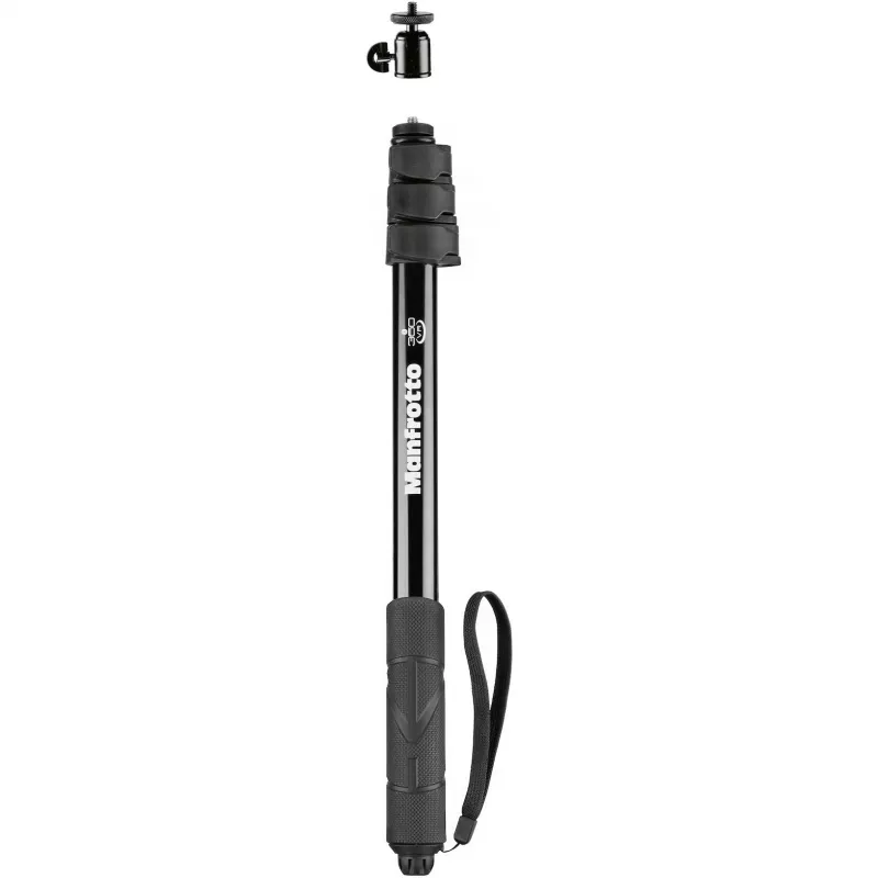Manfrotto MPOLEVR aliumininis prailginimo strypas 360° ir veiksmo kameroms, 4 sekcijos, 66-200 cm, juodas