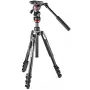 Manfrotto BEFREE Live Lever anglies pluošto vaizdo trikojis su skysčio galvute