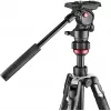 Manfrotto BEFREE Live Lever anglies pluošto vaizdo trikojis su skysčio galvute