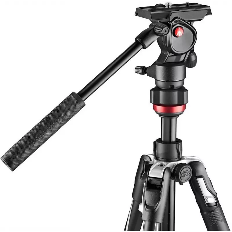 Manfrotto BEFREE Live Lever anglies pluošto vaizdo trikojis su skysčio galvute