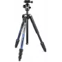 Manfrotto MKELMII4BL-BH Element MII 4 sekcijų aliumininis trikojis su rutuline galvute, mėlynas
