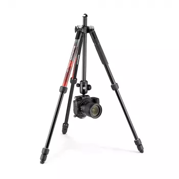 Manfrotto MKELMII4RD-BH Element MII 4 sekcijų aliumininis trikojis su rutuline galvute, raudonas
