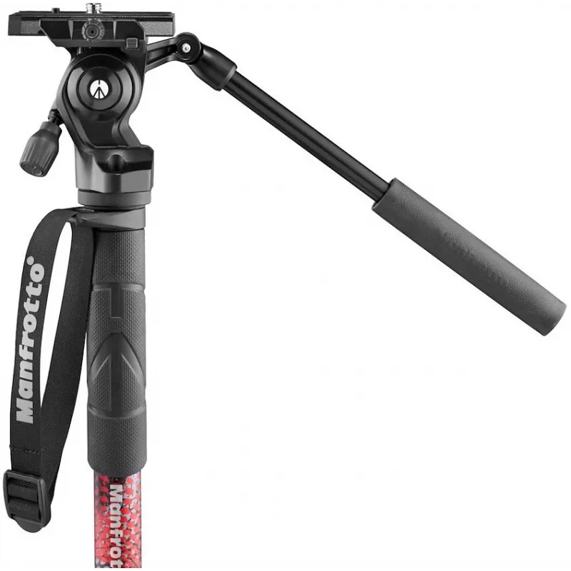 Manfrotto Element MII vaizdo monopadas su 400 Series skysčių galvute, aliuminis (MVMELMIIA4LIVE)