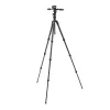 Manfrotto MKBFRTC4GTFB-3W Befree GT anglies pluošto kelioninis trikojis su 3 krypčių skysčio galvute, sukimo fiksatoriais, 10 kg apkrova, 164 cm maksimalus aukštis, juodas