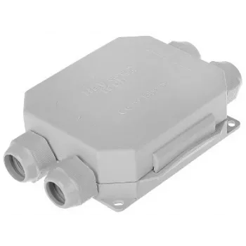 RAYTECH Ready-Box IP68 3 krypčių sujungimo dėžutė, 3 polių varžtiniai gnybtai, 2,5 mm², 450V, 24A, polipropilenas, juoda