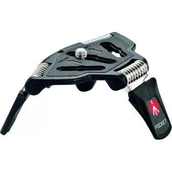 Manfrotto MP3-BK stalinis trikojis su integruota rutuline galvute, juodas