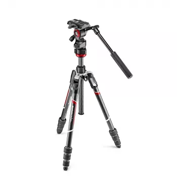 Manfrotto MVKBFRTC-LIVE anglies pluošto vaizdo trikojis su Befree Live skysčio galvute