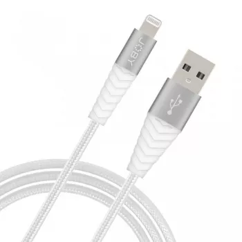 JOBY įkrovimo ir sinchronizavimo Lightning kabelis, 1.2 m, baltas (JB01812-BWW)