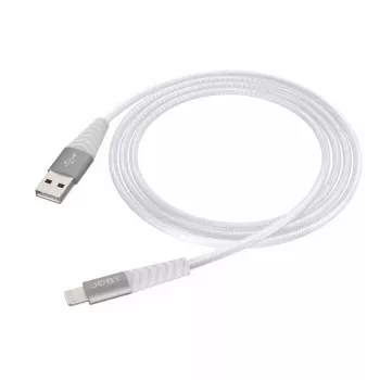JOBY įkrovimo ir sinchronizavimo Lightning kabelis, 1.2 m, baltas (JB01812-BWW)
