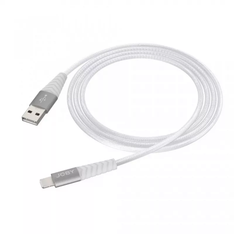 JOBY įkrovimo ir sinchronizavimo Lightning kabelis, 1.2 m, baltas (JB01812-BWW)