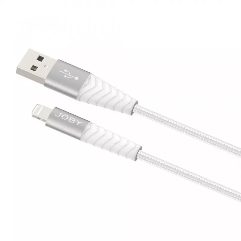 JOBY įkrovimo ir sinchronizavimo Lightning kabelis, 1.2 m, baltas (JB01812-BWW)