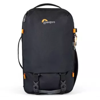 Lowepro Trekker LT BP 150 AW foto kuprinė, juoda, 20L, iš perdirbtų medžiagų, galinė prieiga, AW dangalas, skirtukai nešiojamam kompiuteriui ir planšetei, trikojo tvirtinimas