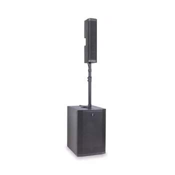 Soundsation Livemaker 12 PRO aktyvi nešiojama PA sistema su 8 kanalų mikšeriu, 300W RMS, Bluetooth, USB/SD grotuvu, 2x 12 colių garsiakalbiai