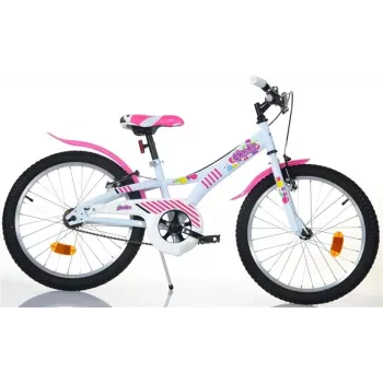 Vaikiškas dviratis Candy 20 77330 Baltas/Rozinis