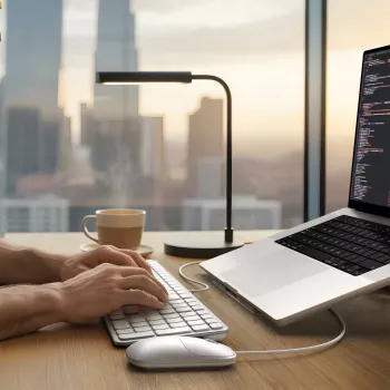 Satechi Slim LX3 laidinė apšviesta klaviatūra su skaičių bloku, USB-C/USB-A, Mac/Windows režimo perjungimas, sidabrinė