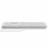 Satechi Slim LX3 laidinė apšviesta klaviatūra su skaičių bloku, USB-C/USB-A, Mac/Windows režimo perjungimas, sidabrinė
