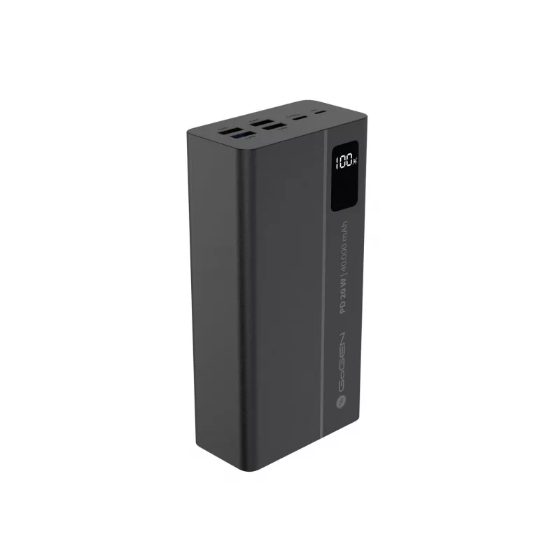 GoGEN PB400001 40000 mAh USB-C PD 20W Powerbank, juodas