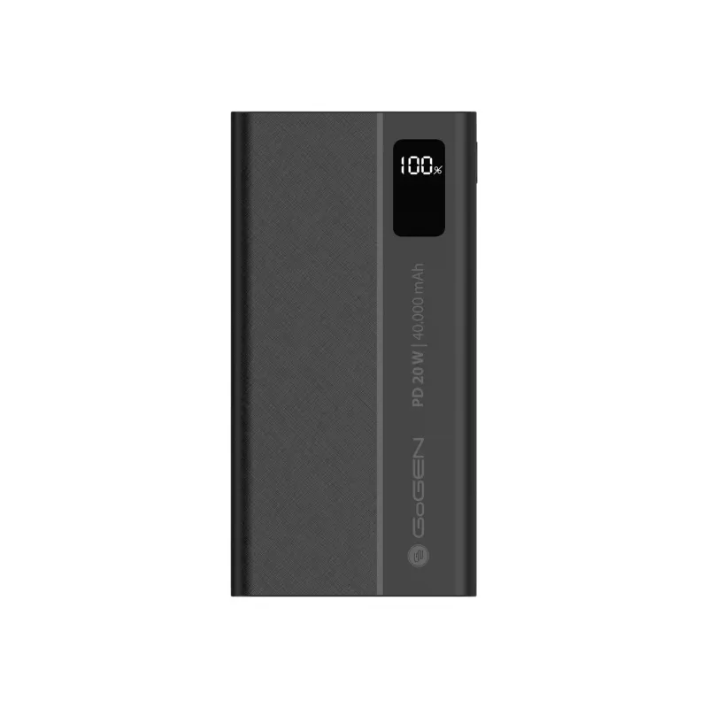 GoGEN PB400001 40000 mAh USB-C PD 20W Powerbank, juodas