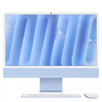 Apple iMac 24 inch Blue M4 8 branduolių CPU 8 branduolių GPU 16GB RAM 512GB SSD vokiška klaviatūra