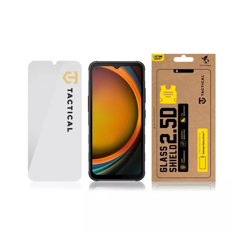 Tactical Glass Shield 2.5D grūdinto stiklo apsauga Samsung Galaxy XCover 7, skaidri