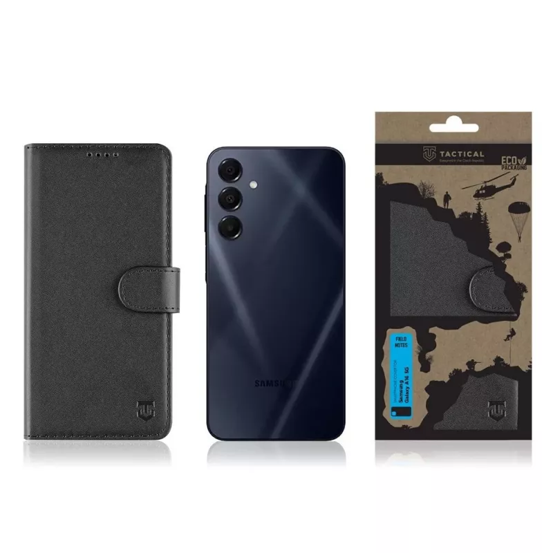 Tactical Book Cover Field Notes Galaxy A16 5G juodas