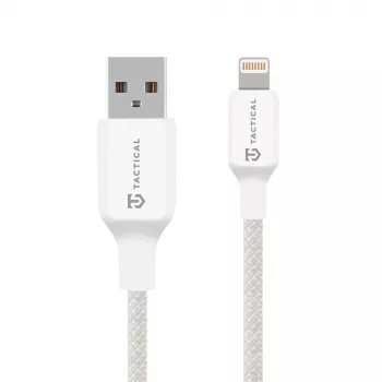 Tactical Stitch Thread USB-A į Lightning kabelis, 1 m, baltas
