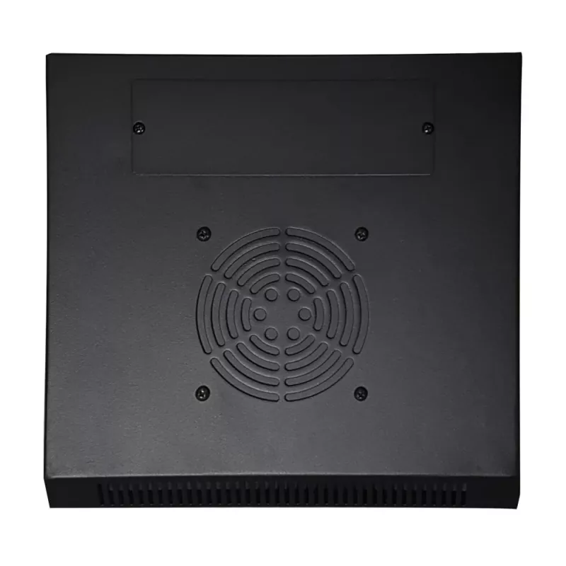 DSIT DS10-3312 12U 10 colių sieninis serverių kabinetas su stiklo durimis, 312x310x618 mm, juodos spalvos