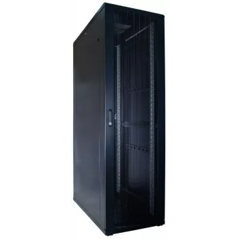 DSIT 42U 19 inch serverių spinta su perforuotomis durimis, 600x1200x2000 mm, juoda
