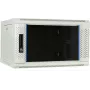 DSIT DS6406W 6U montuojama ant sienos serverio spinta su stiklo durimis, balta, 600 x 450 x 367 mm